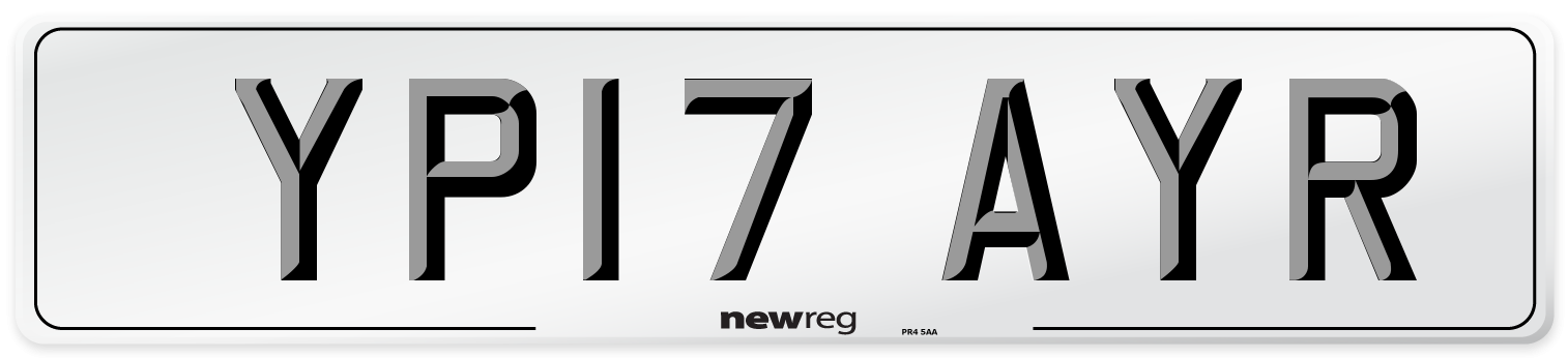 YP17 AYR Number Plate from New Reg